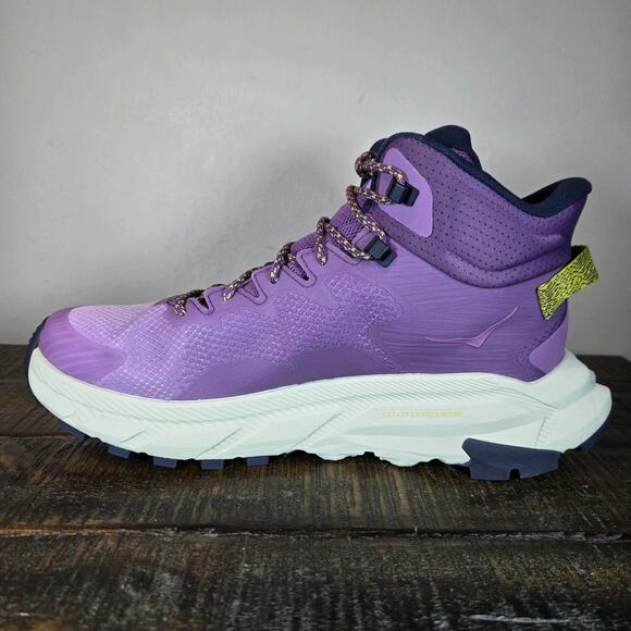NEW Hoka One One Trail Code GTX Womens Size 7.5 B Hiking Shoes Purple Amethyst - Picture 6 of 12